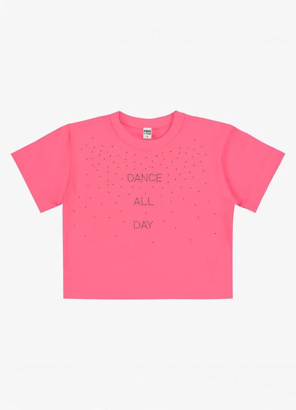 Blusa Feminina Infantil Meia Malha Rosa