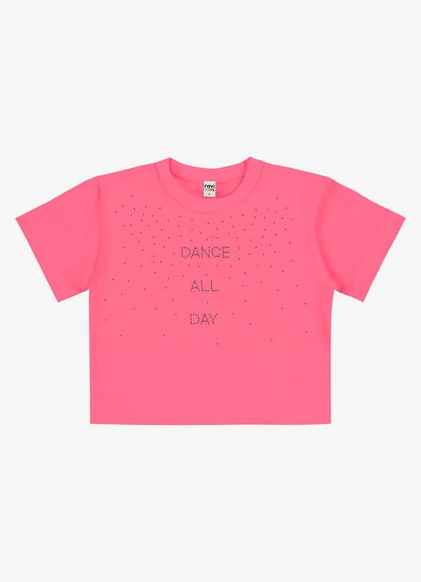 Blusa Feminina Infantil Meia Malha Rosa