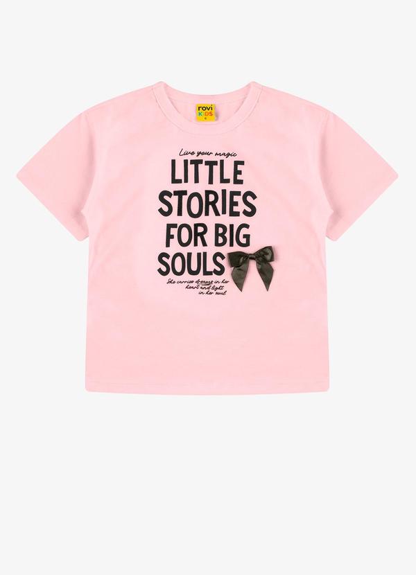 Vista 2 Blusa Feminina Meia Malha Rosa Marialícia Marialícia