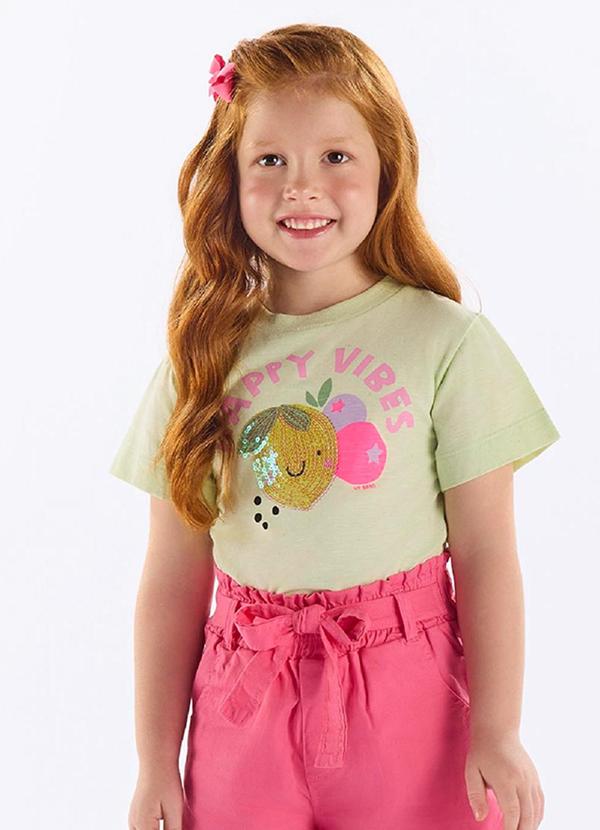 Vista 2 Blusa Infantil Algodão Bordado Verde Up Baby Up Baby