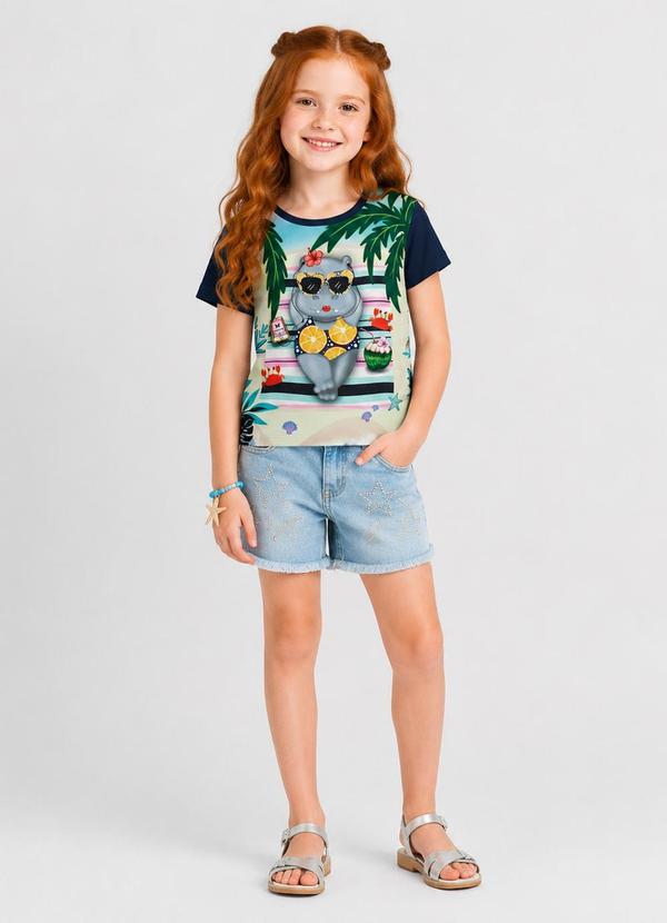 Blusa Infantil Azul