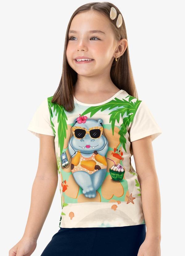Blusa Infantil Bege