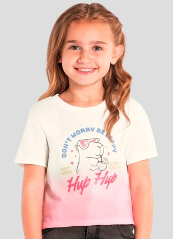 Blusa Infantil Brilhante de Capivara Bege