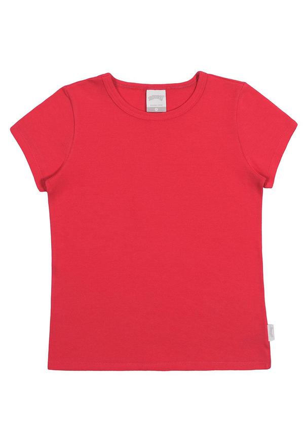 Vista 2 Blusa Infantil em Malha Cotton Básica Laranja Alakazoo Alakazoo