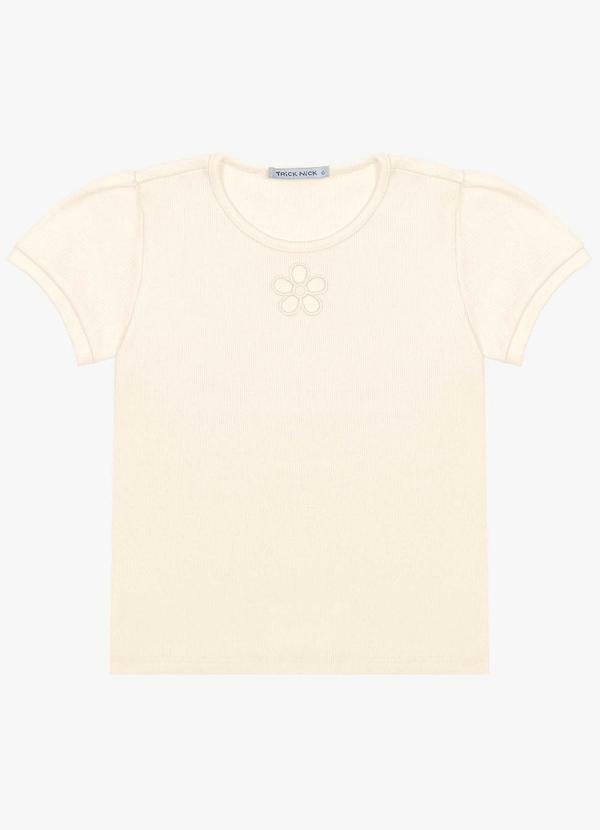 Vista 2 Blusa Infantil em Ribana Bege Trick Nick Trick Nick