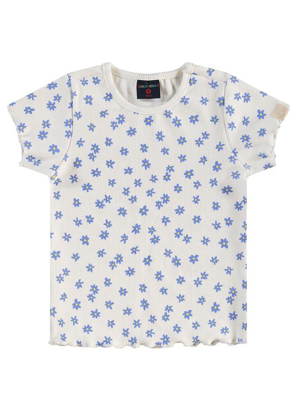 Vista 2 Blusa Infantil em Ribana Estampada Bege GULOSEIMA GULOSEIMA