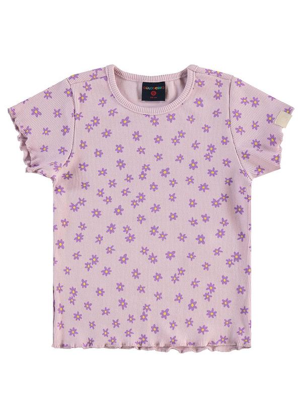 Vista 2 Blusa Infantil em Ribana Estampada Roxo GULOSEIMA GULOSEIMA