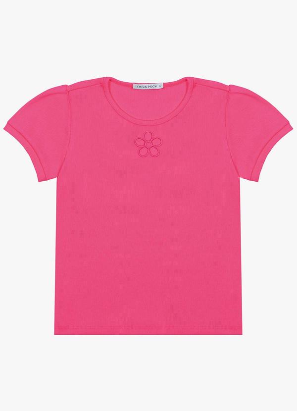 Vista 2 Blusa Infantil em Ribana Rosa Trick Nick Trick Nick