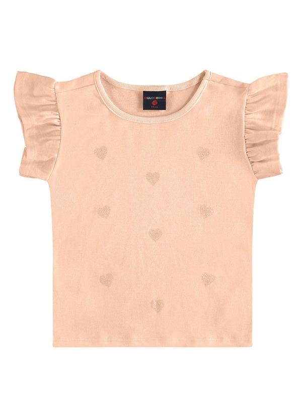 Vista 2 Blusa Infantil em Ribana Rosa GULOSEIMA GULOSEIMA