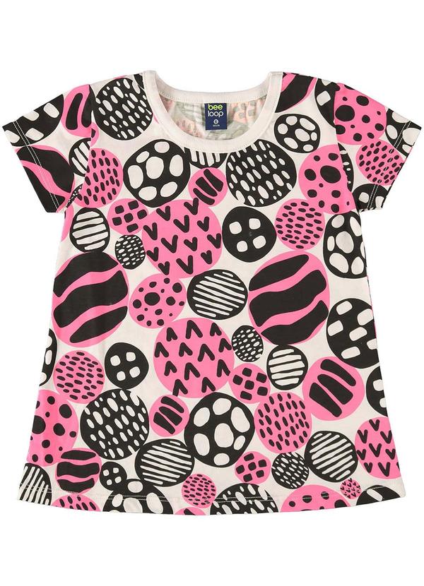 Vista 2 Blusa Infantil Estampada para Menina Bege Bee Loop Bee Loop