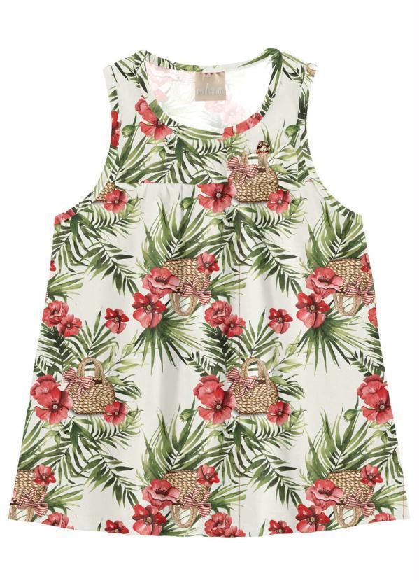 Vista 2 Blusa Infantil MeninaBege Milon Milon
