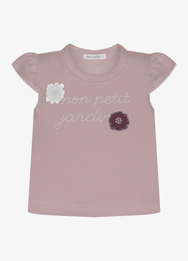 Blusa Infantil Feminina Cotton Leve Rosa