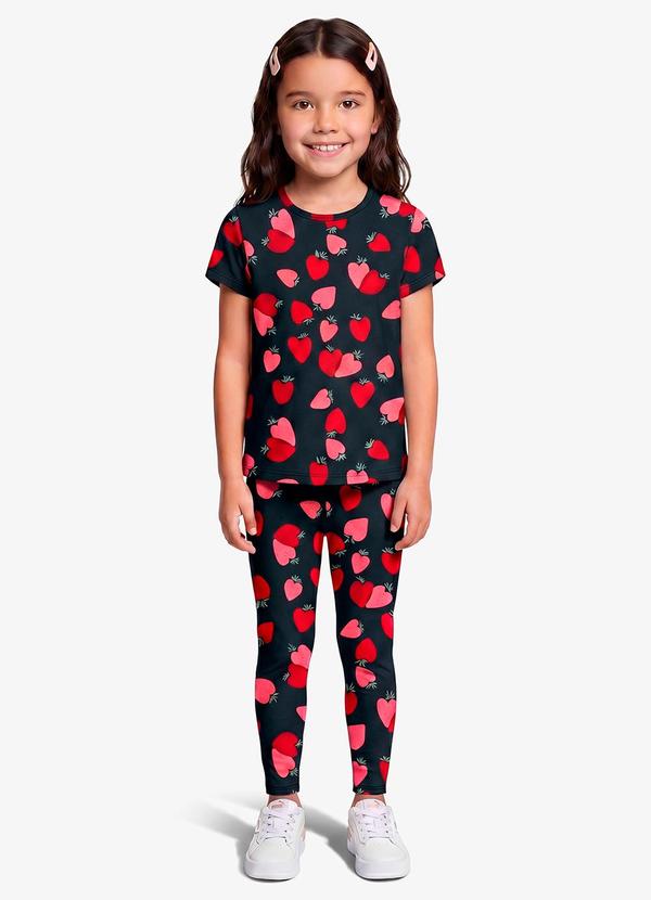 Blusa Infantil Feminina em Cotton Leve Azul