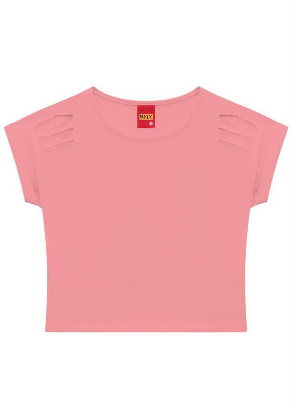 Vista 2 Blusa Infantil MeninaPink Kyly Kyly