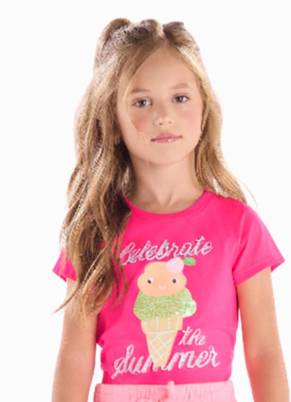 Blusa Infantil Feminina Quimby Rosa