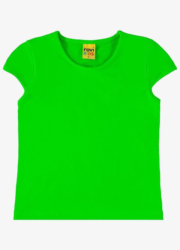 Vista 2 Blusa Infantil Menina Verde Kyly Kyly