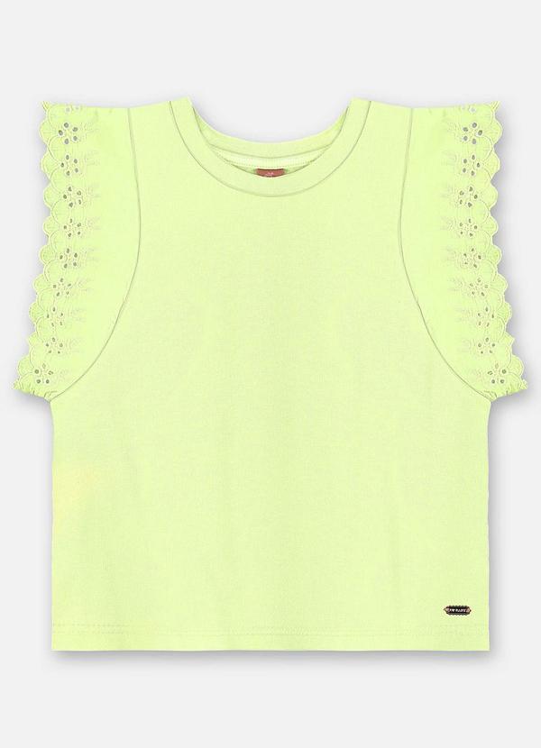 Vista 2 Blusa Infantil Finina Algodão Verde Up Baby Up Baby