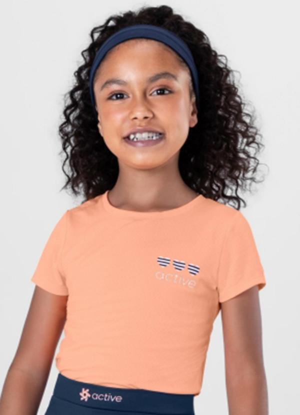 Vista 2 Blusa Infantil Menina Active Rosa Brandili Brandili