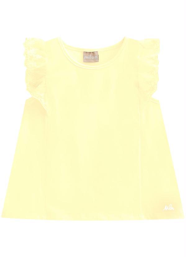 Blusa Infantil Menina Amarelo