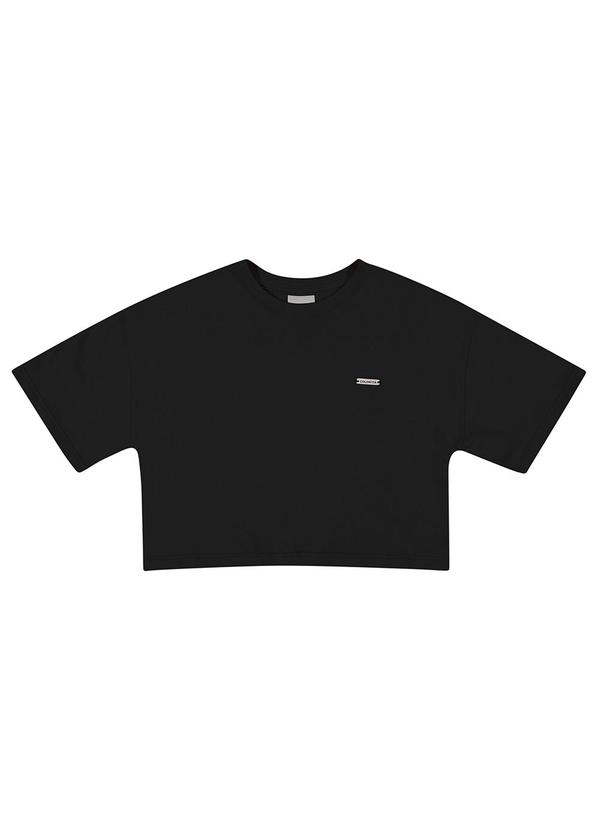 Vista 2 Blusa Infantil Menina Básica e Colorittá Preto Colorittá