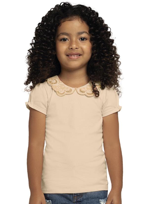Blusa Infantil Menina Básica Laranja