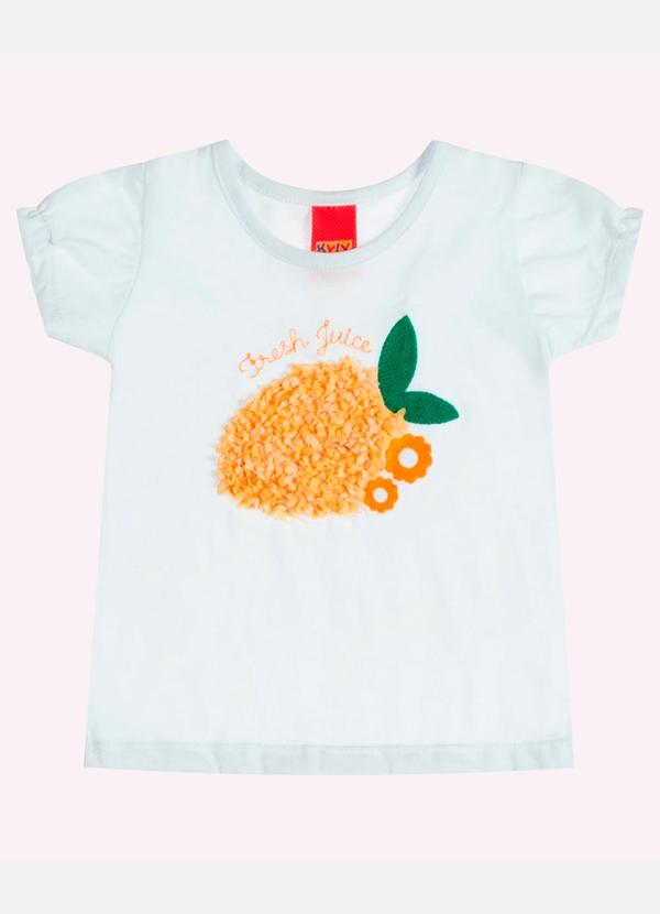 Blusa Infantil Menina Bordado Branco