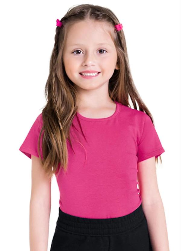Vista 2 Blusa Infantil Menina CottonRosa Brandili Brandili
