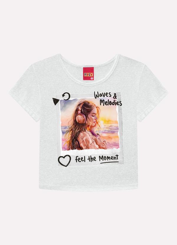 Blusa Infantil Menina em Algodão Cinza