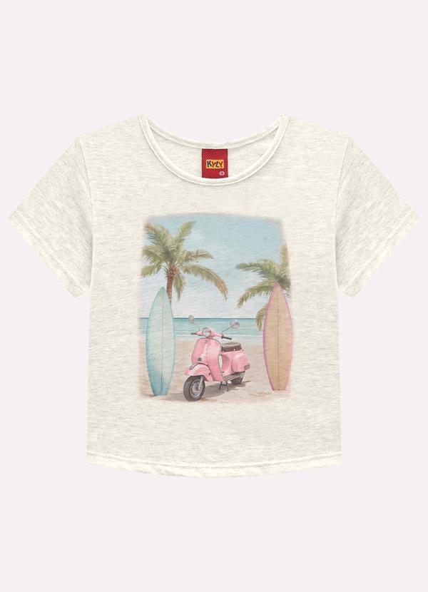 Blusa Infantil Menina em Algodão Cinza
