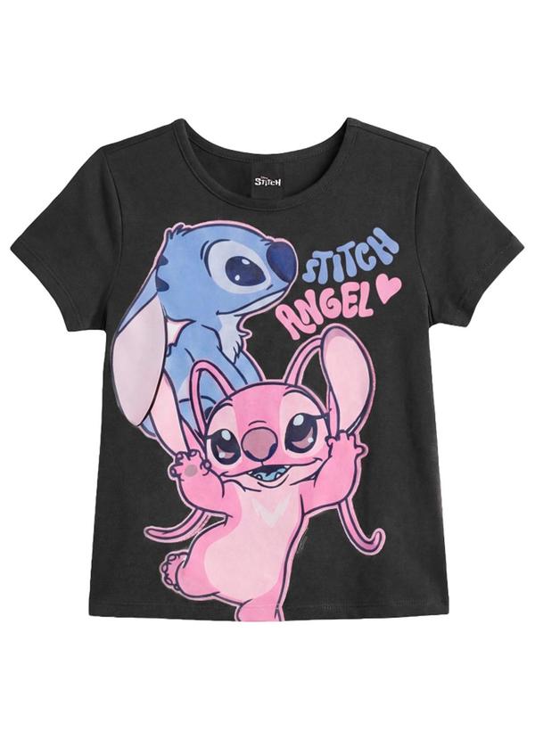 Blusa Infantil Menina em Meia Malha Cinza