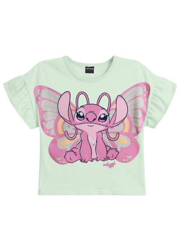 Blusa Infantil Menina em Meia Malha Verde