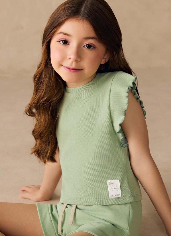 Blusa Infantil Menina Frufrus Timeless Verde