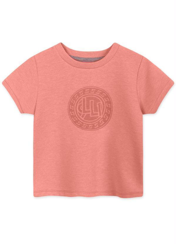 Vista 2 Blusa Infantil Menina Laranja