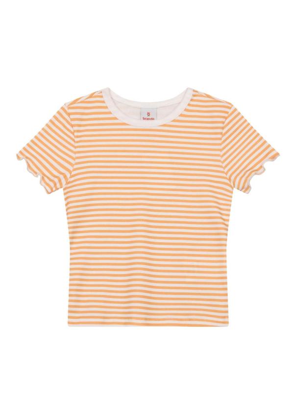 Vista 2 Blusa Infantil Menina Ribana Amarelo Brandili Brandili