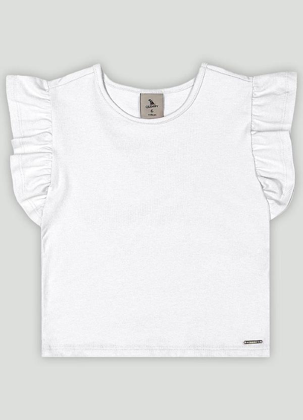 Blusa Infantil para Menina Quimby Branco