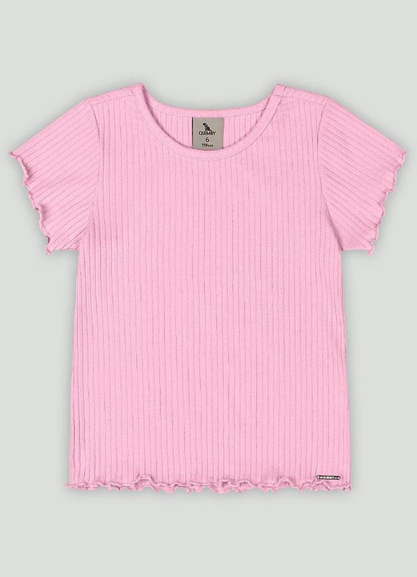 Blusa Infantil para Menina Quimby Rosa