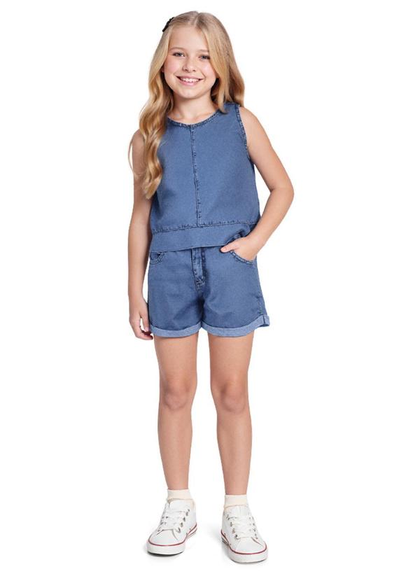 Blusa Jeans Medio