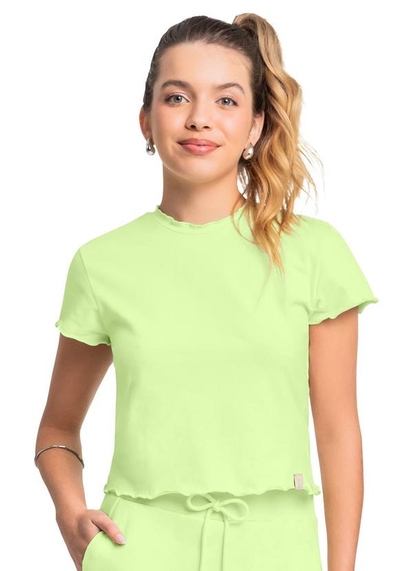 Blusa Juvenil Básica em Cotton Verde