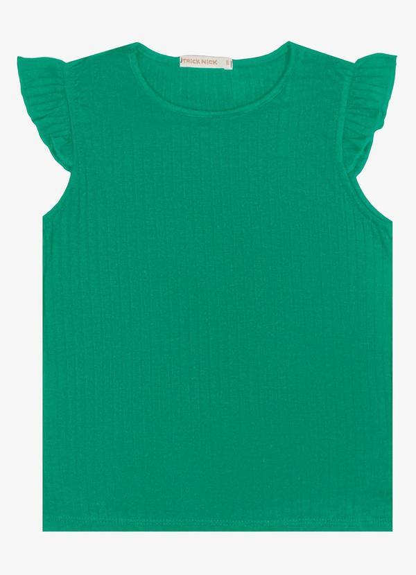 Vista 2 Blusa Juvenil Menina Ribana Verde Trick Nick Trick Nick