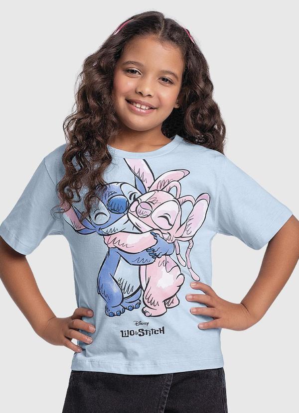 Vista 2 Blusa Lilo & Stitch Azul Disney Disney