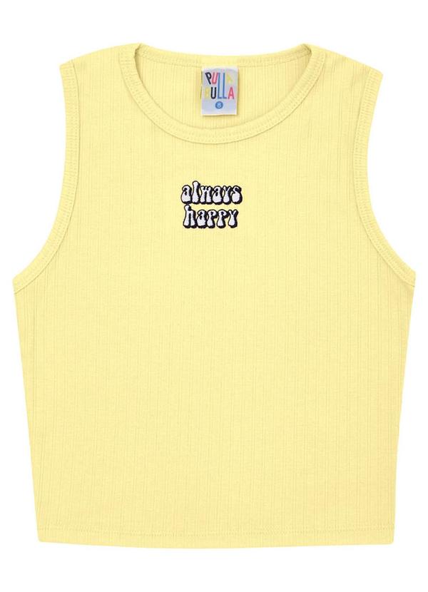 Vista 2 Blusa Malha Amarelo Pulla Bulla Pulla Bulla