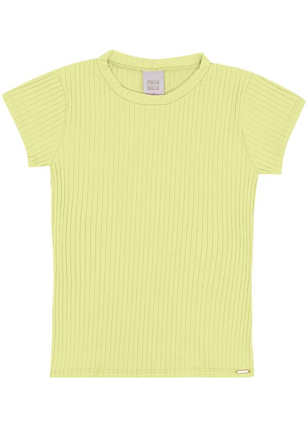 Vista 2 Blusa Malha Canelada Verde Pulla Bulla Pulla Bulla