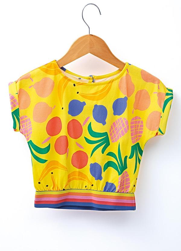 Vista 2 Blusa Malha Quitandinha Fabula Fabula