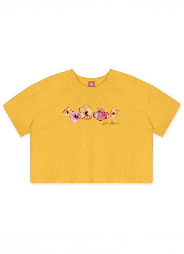 Vista 2 Blusa Manga Curta Amarelo Lilica Ripilica Lilica Ripilica