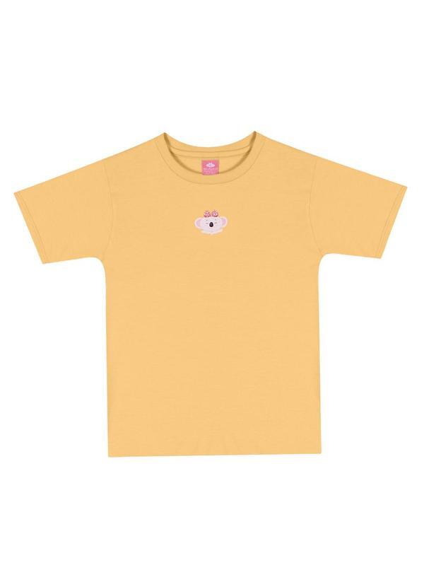 Blusa Manga Curta Amarelo