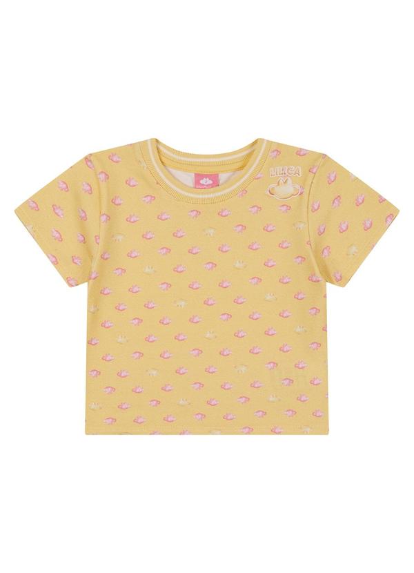 Blusa Manga Curta Amarelo