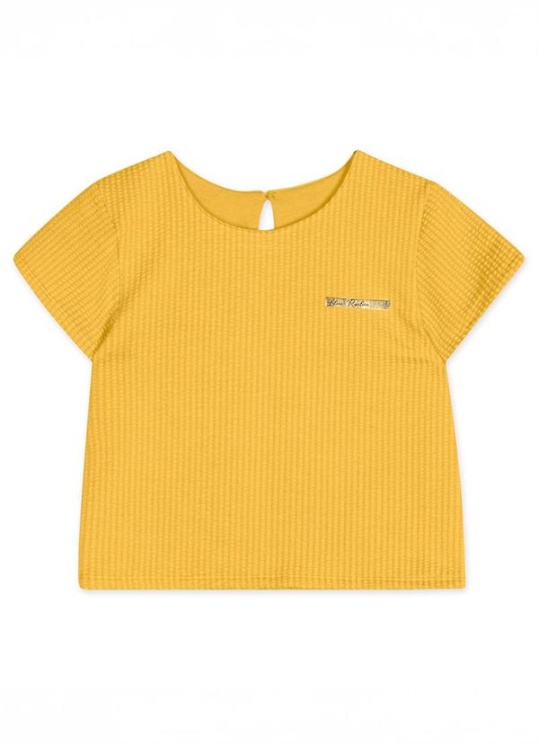 Blusa Manga Curta Amerelo
