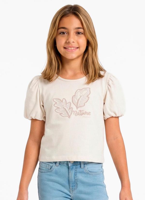 Vista 2 Blusa Manga Curta Branco Marisol Marisol