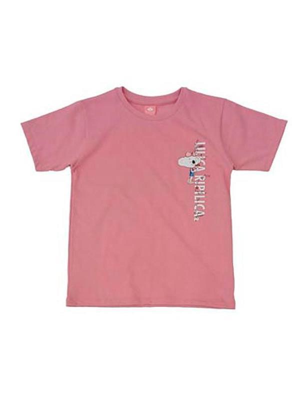 Blusa Manga Curta Feminino Rosa