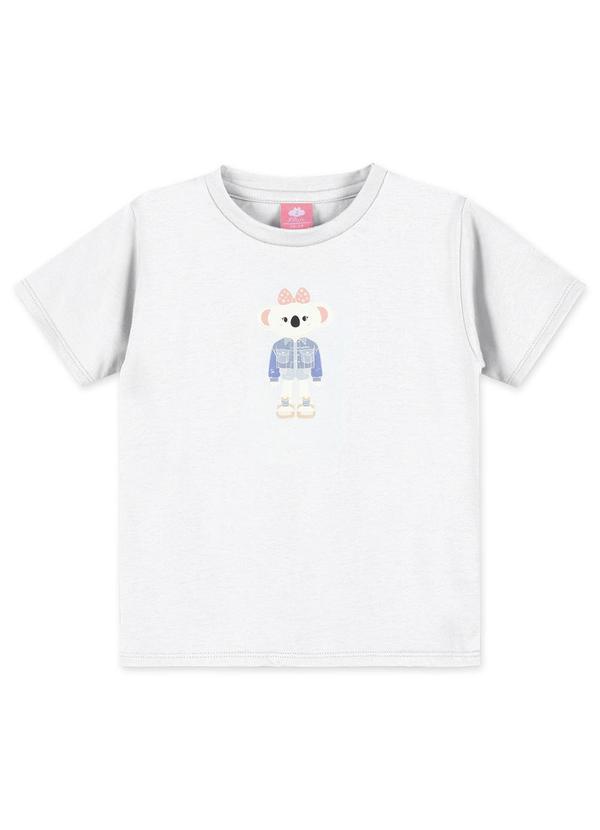 Vista 2 Blusa Manga Curta Infantil Branco Lilica Ripilica Lilica Ripilica